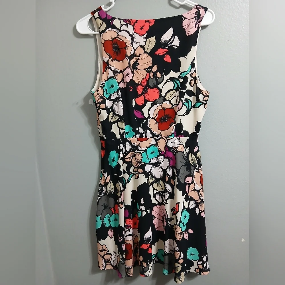 Express Multicolor Floral Mini‎ Dress